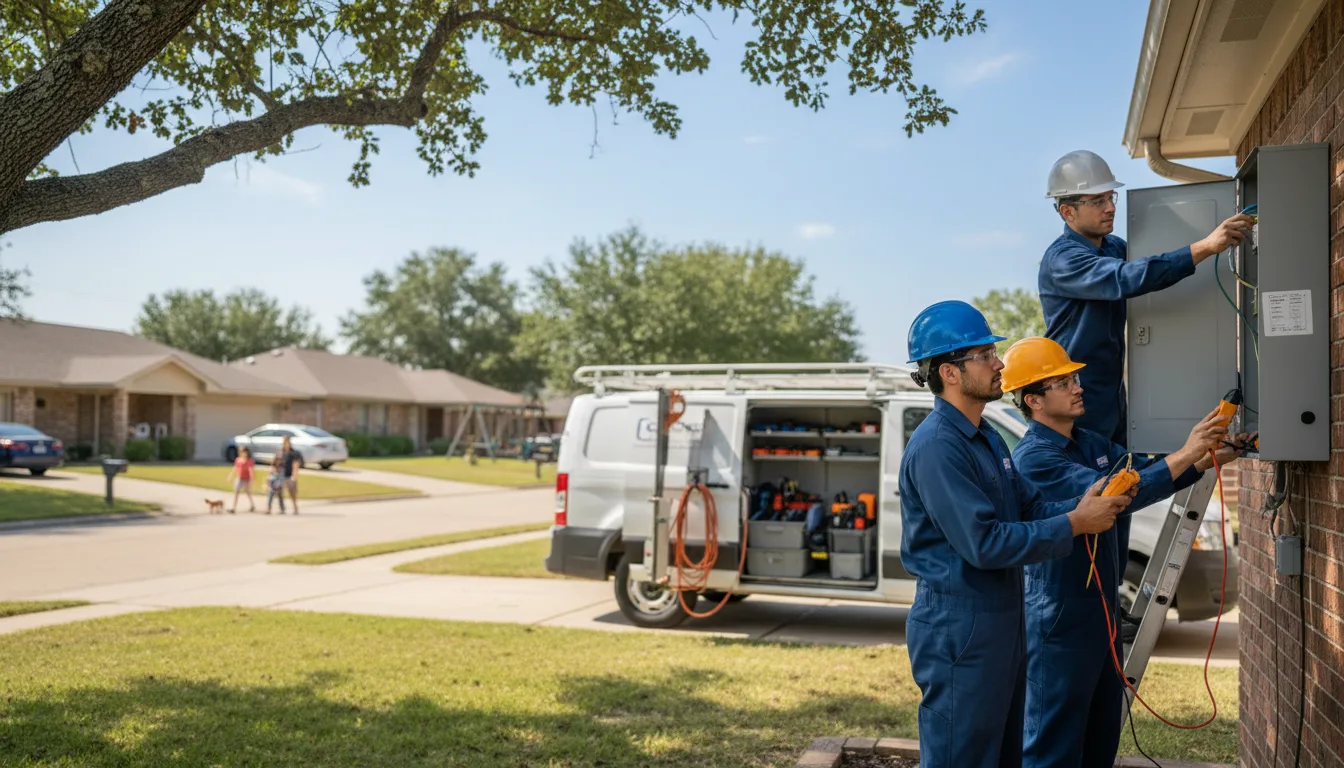 Certified electrician providing emergency electrical services in Grandview, IA